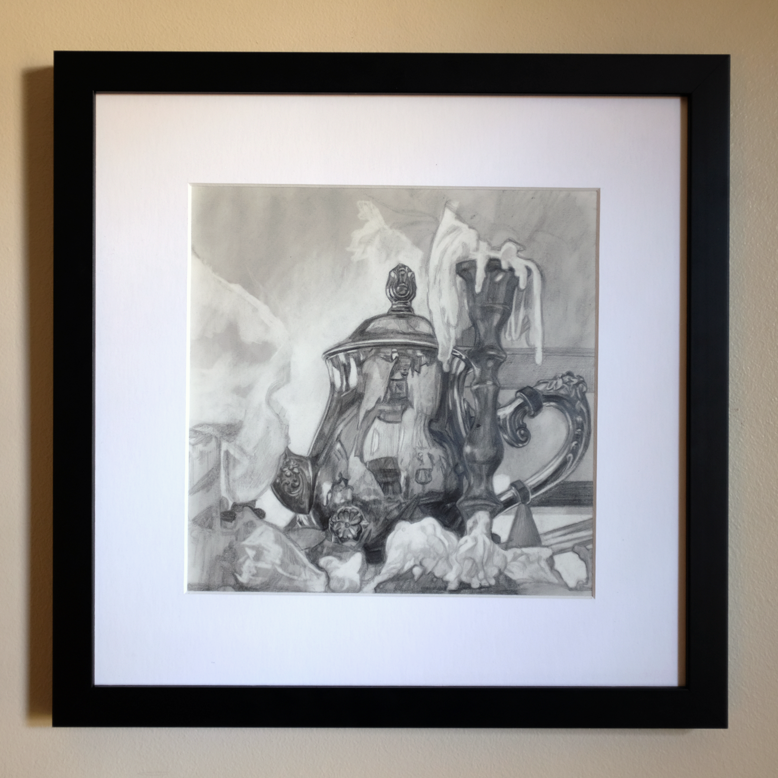 Still Life of Teapot and Wax